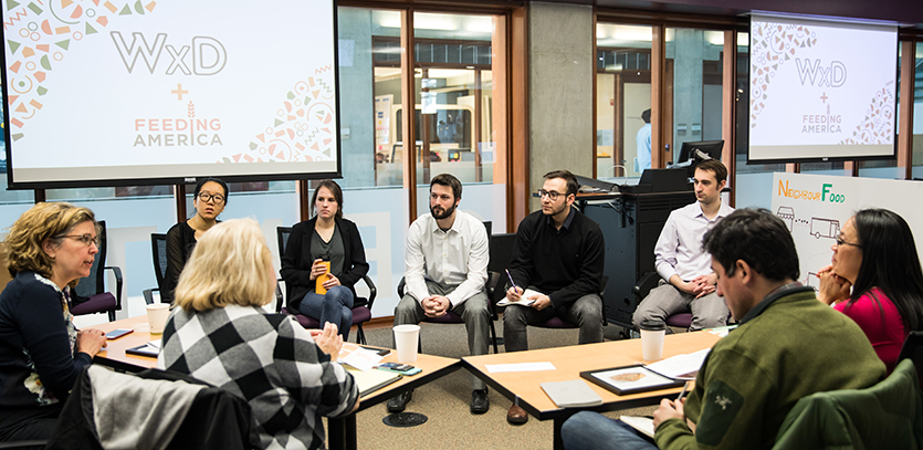 Team Disrupt meets with Feeding America staff.