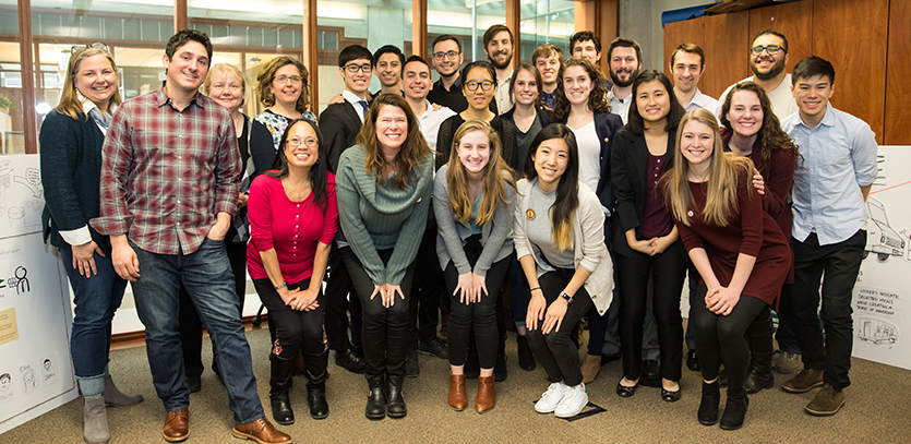 EDI '18 students with Segal Design Institute faculty and Feeding America staff.