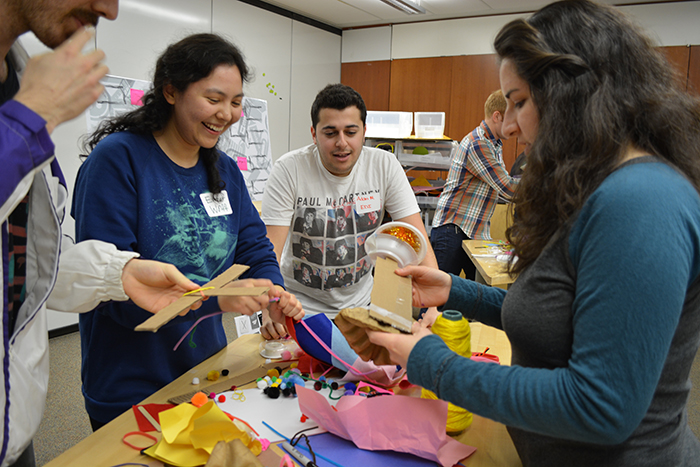 Segal students race to build prototype in Mockups bracket tournament. 