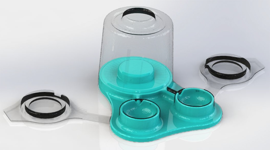 Blow-molded design for Optik.