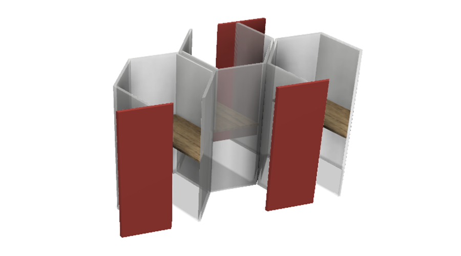 The Honeycomb Study Pods in a cluster.