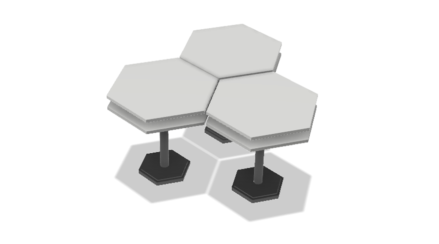 The Honeycomb Tables in a cluster.